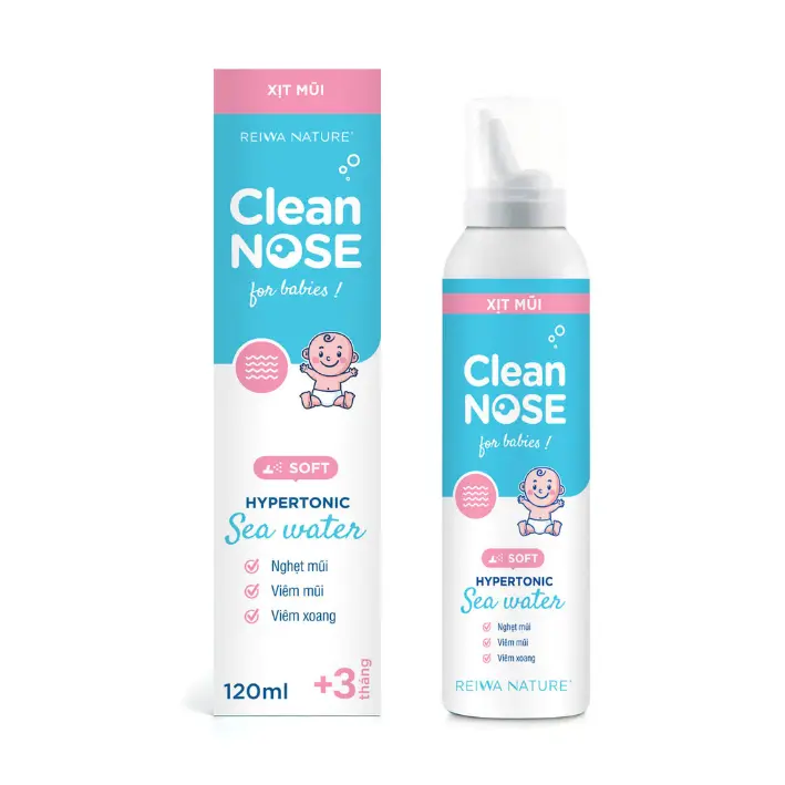 Nước Xịt Mũi Clean Nose Cho Trẻ Từ 3 Tháng Tuổi 120ml